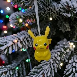 Nintendo Pokemon Pikachu Christmas Ornament 2021 Yellow Holiday Tree Decor